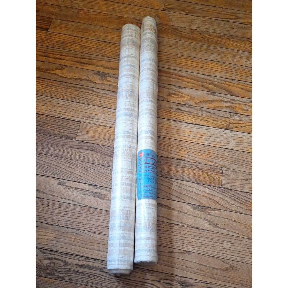 Boden Solid Vinyl Wallcovering Rolls in Neutral Tone Stripes